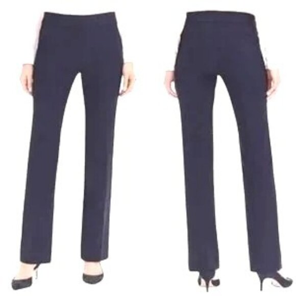 J.Crew Edie Navy Perfecting Pockets Slim Trouser Pants Womens Size 4 - Picture 1 of 16